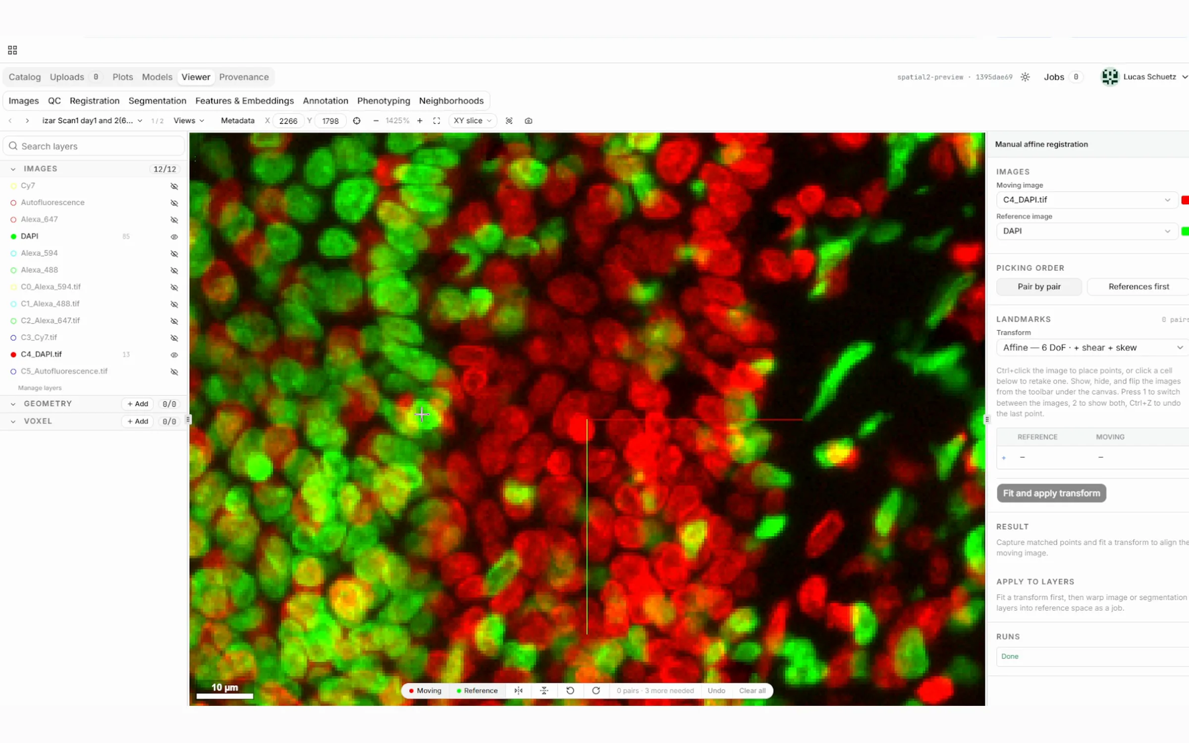 SPATIAL 2: Affine registration